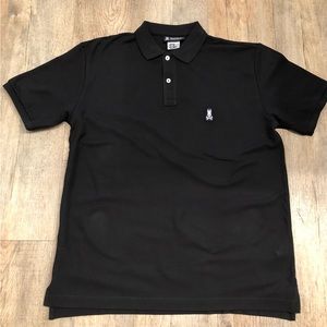Psycho Bunny Black Polo size 6 or L New